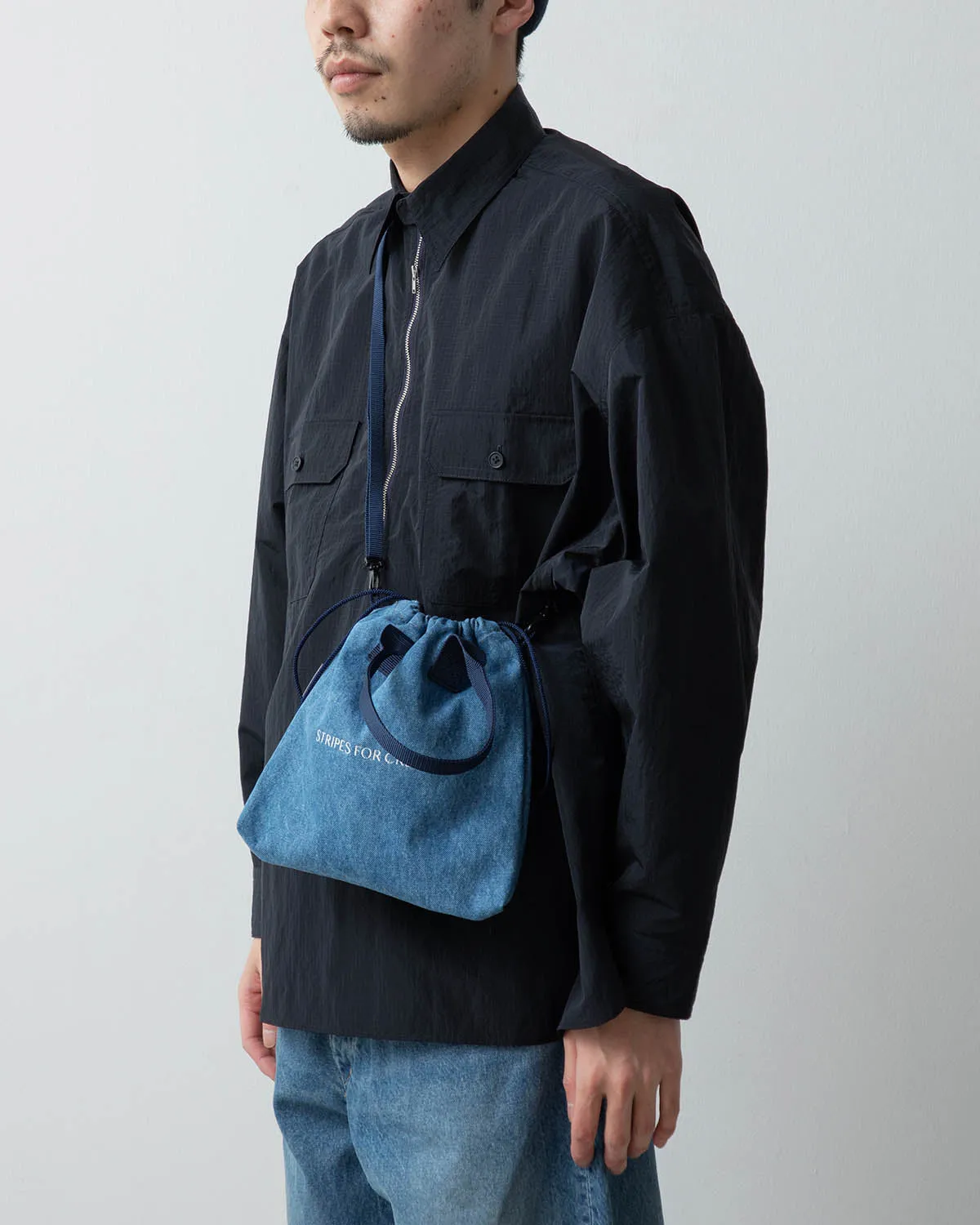 SFC SMALL SHOULDER DENIM BAG