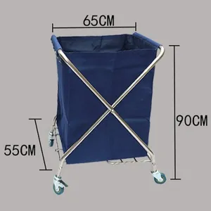 Shelf Movable Trolleys Laundry Basket Hamper Laundry Trolley Cart With Removable Fabric Bags Laundry Container On Wheels Foldable Leg Laundry Sorter For Hotel Bathroom