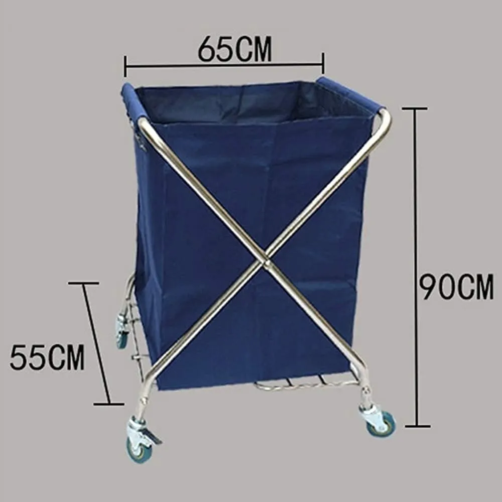 Shelf Movable Trolleys Laundry Basket Hamper Laundry Trolley Cart With Removable Fabric Bags Laundry Container On Wheels Foldable Leg Laundry Sorter For Hotel Bathroom