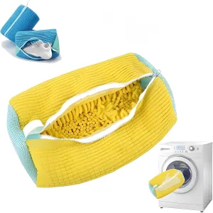 Shoe Washing Machine Bag Sole suds Magic Bag Laundry Shoes Bag (1pc Yellow)