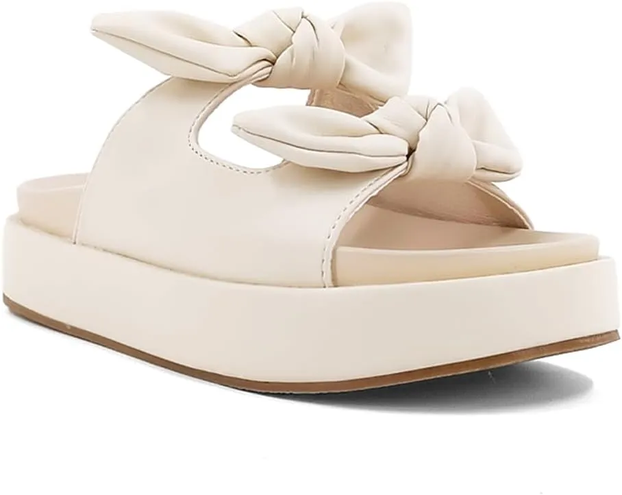 Shu Shop Womens Kiki Flat Platform Casual Sandals Casual Mid Heel 2-3" - Off White