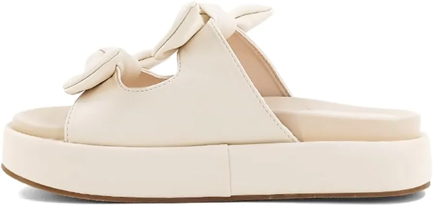 Shu Shop Womens Kiki Flat Platform Casual Sandals Casual Mid Heel 2-3" - Off White