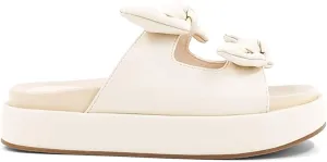 Shu Shop Womens Kiki Flat Platform Casual Sandals Casual Mid Heel 2-3" - Off White
