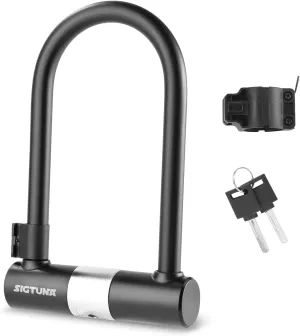 Sigtuna Heavy Duty Anti-Theft U Lock - 18mm Shackle, Bicycle & E-Bike Lock with Sturdy Mounting Bracket for Scooter, Motorcycle & Outdoor Equipments