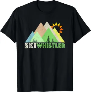 Ski Whistler -Retro Vintage Whistler, BC T-Shirt