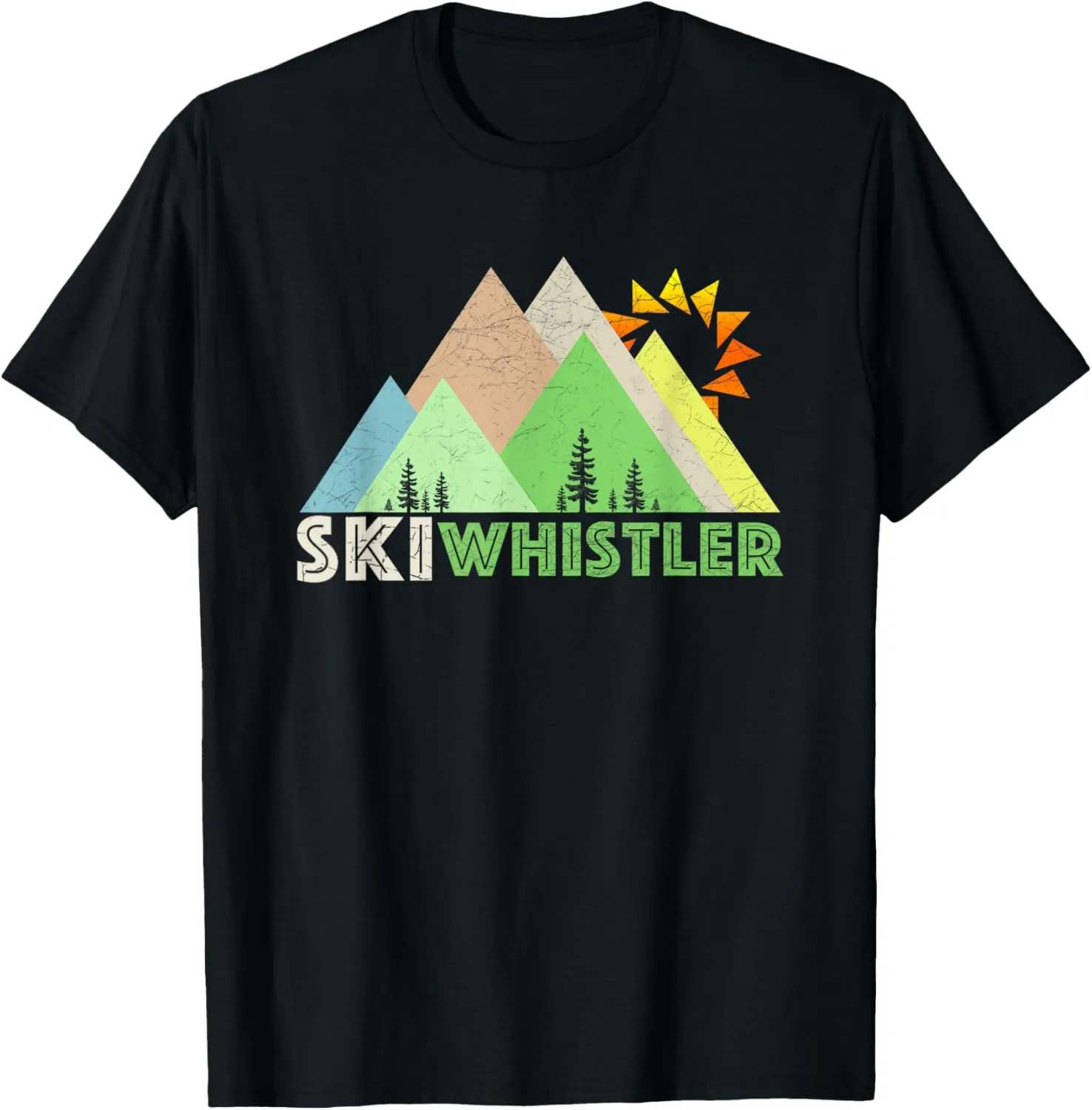 Ski Whistler -Retro Vintage Whistler, BC T-Shirt