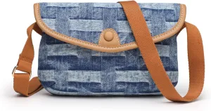 Small Jean Denim Crossbody Purses Bags for Women Crossbody Trendy Design Shoulder Purse Messenger Bags
