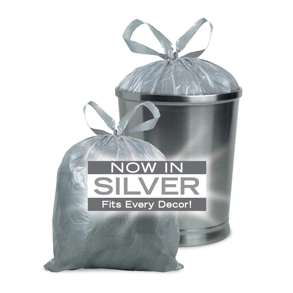 Small Trash Bags, 4 Gallon, 200 Bags (Drawstring, Linen Fresh Scent)