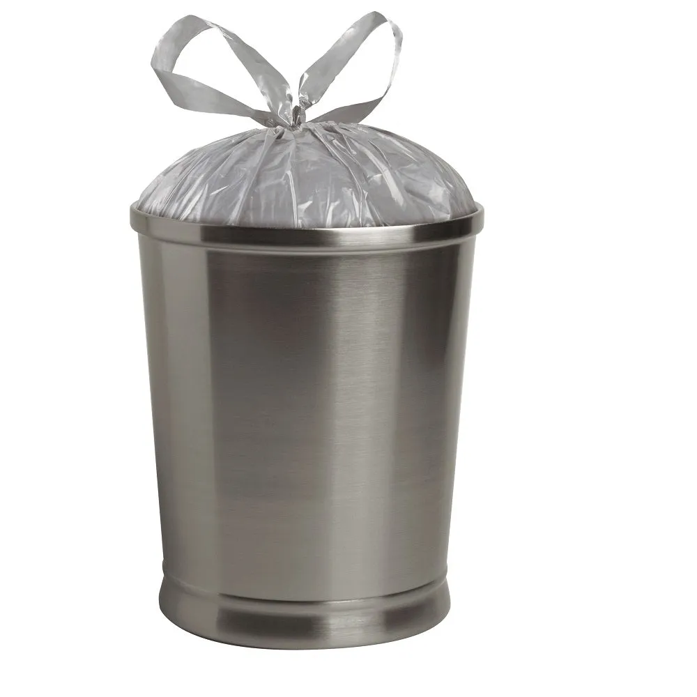 Small Trash Bags, 4 Gallon, 200 Bags (Drawstring, Linen Fresh Scent)