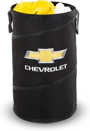 Smart Design Pop-Up Spiral Laundry Hamper Bag Heavy Duty Polyester - 15 x 25 Inch - Chevy