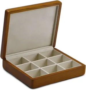 Solid Wooden Jewelry Display Box Ring Display Holder with Microfiber Jewelry Box Stand for Jewelry Packing Box