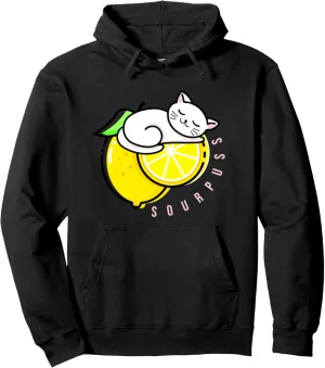 Sourpuss - Sour Lemon & Cat Pullover Hoodie