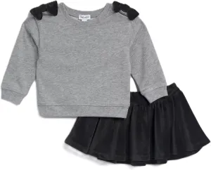 Splendid baby-girls Bow Long Sleeve Skirt Set