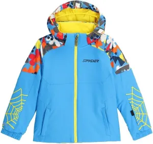 Spyder Kids Boys Slash Jacket (Toddler/Little Kid) Aether Blue 5 Years