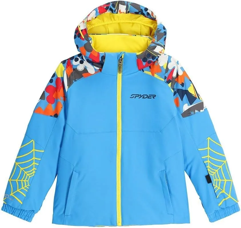 Spyder Kids Boys Slash Jacket (Toddler/Little Kid) Aether Blue 5 Years