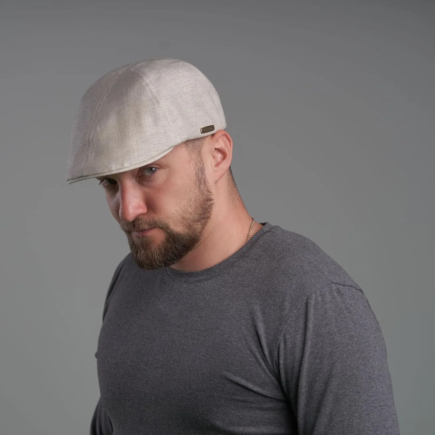 Sterkowski Rusty Cap | 100% Linen Duckbill Cap For Men and Women | Light Breathable 6 Panels Cap without Lining