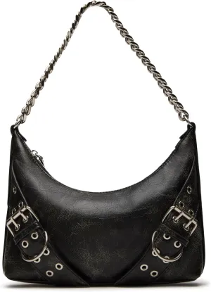 Steve Madden Graya-d Distressed Roller Buckle Shoulder Bag