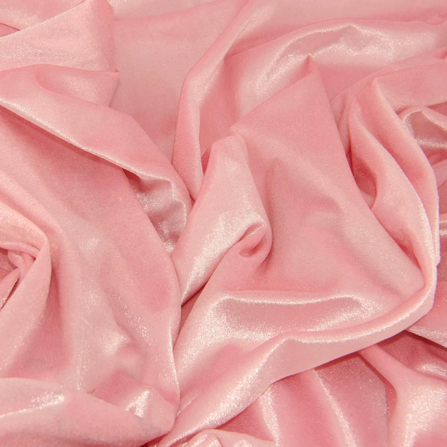Stretch Velvet Fabric for Costumes and Crafting by The Yard (Pink,5 Yard)