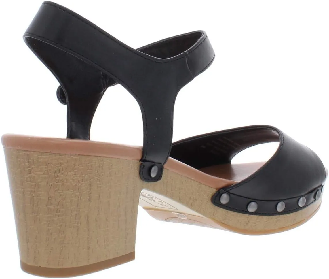 Style & Co. Womens Andreas Faux Leather Platform Heel Sandals