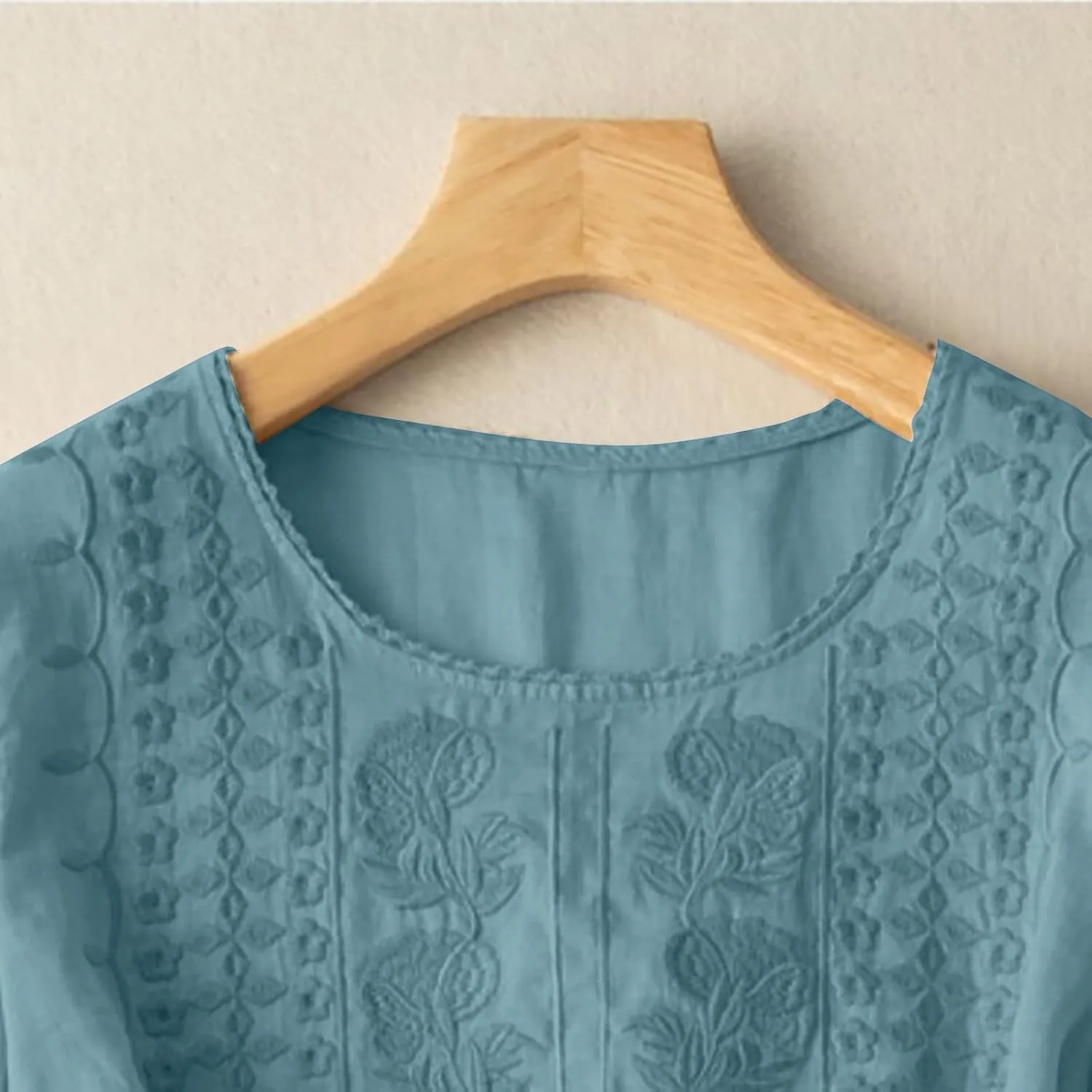 Summer Tops for Women 2025 Trendy V Neck Roll Up 3/4 Sleeve Lapel Blouse Tops Blouses Summer Plus Size Linen