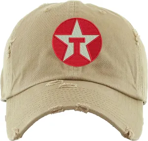 T Star Gas Vintage Logo Dad Hat Distressed Cap