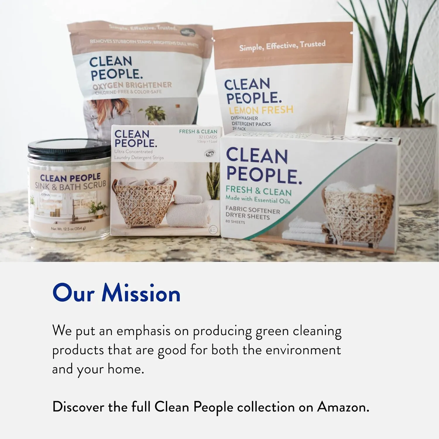 The Clean People Laundry Detergent Sheets - Laundry Soap - Ultra Concentrated, Recyclable Packaging, Stain Fighting - Spring Scent, 96 Pack