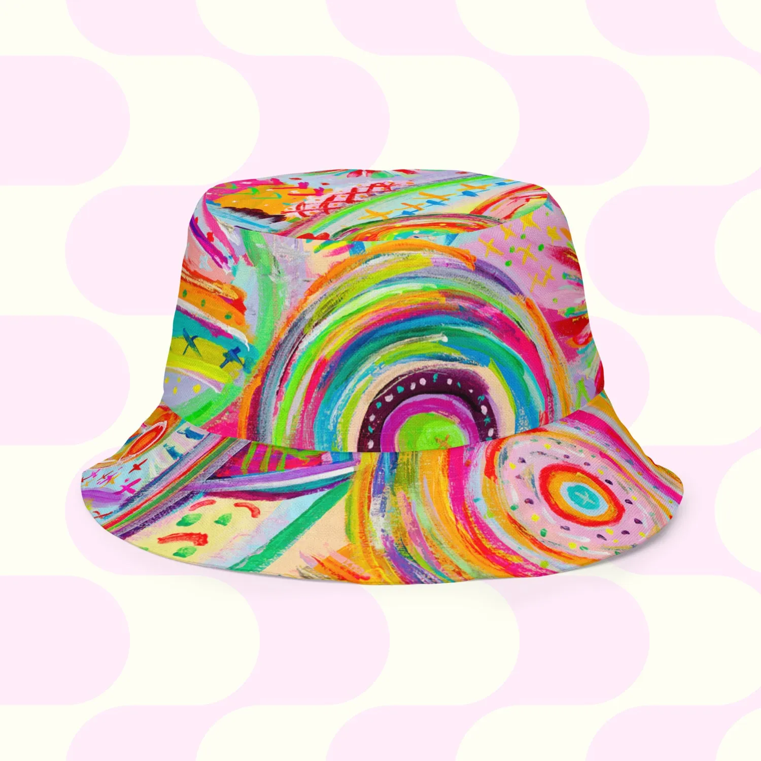 The Rainbow Connection/Summer Sorbet Reversible Bucket Hat
