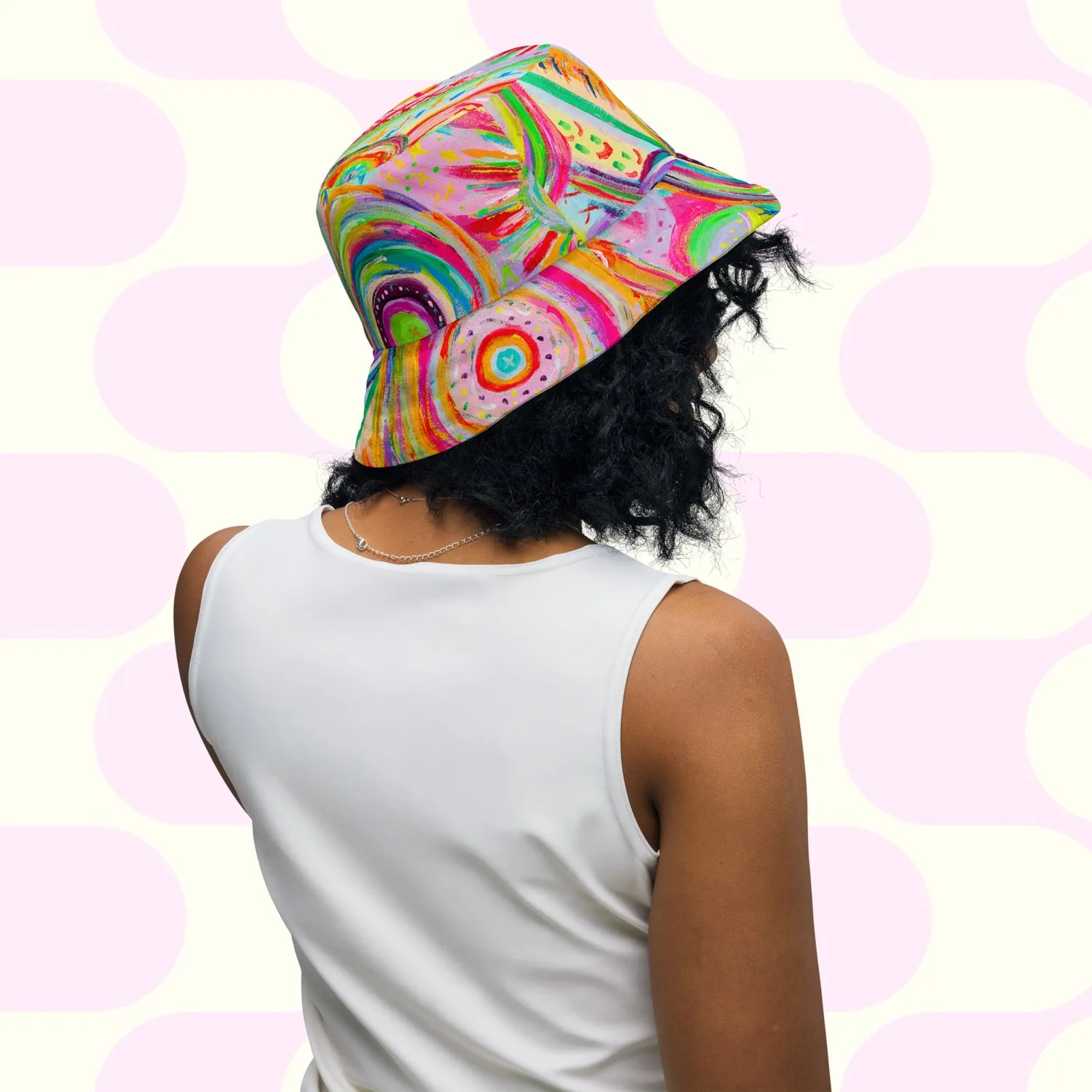 The Rainbow Connection/Summer Sorbet Reversible Bucket Hat
