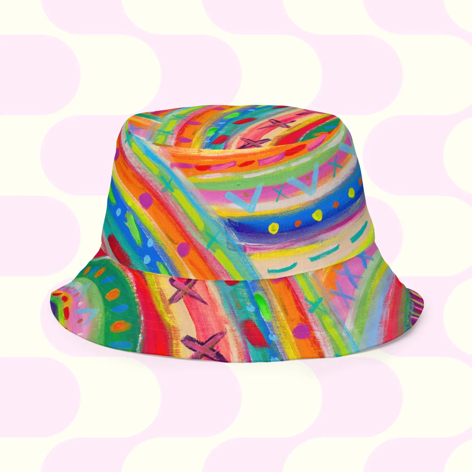 The Rainbow Connection/Summer Sorbet Reversible Bucket Hat
