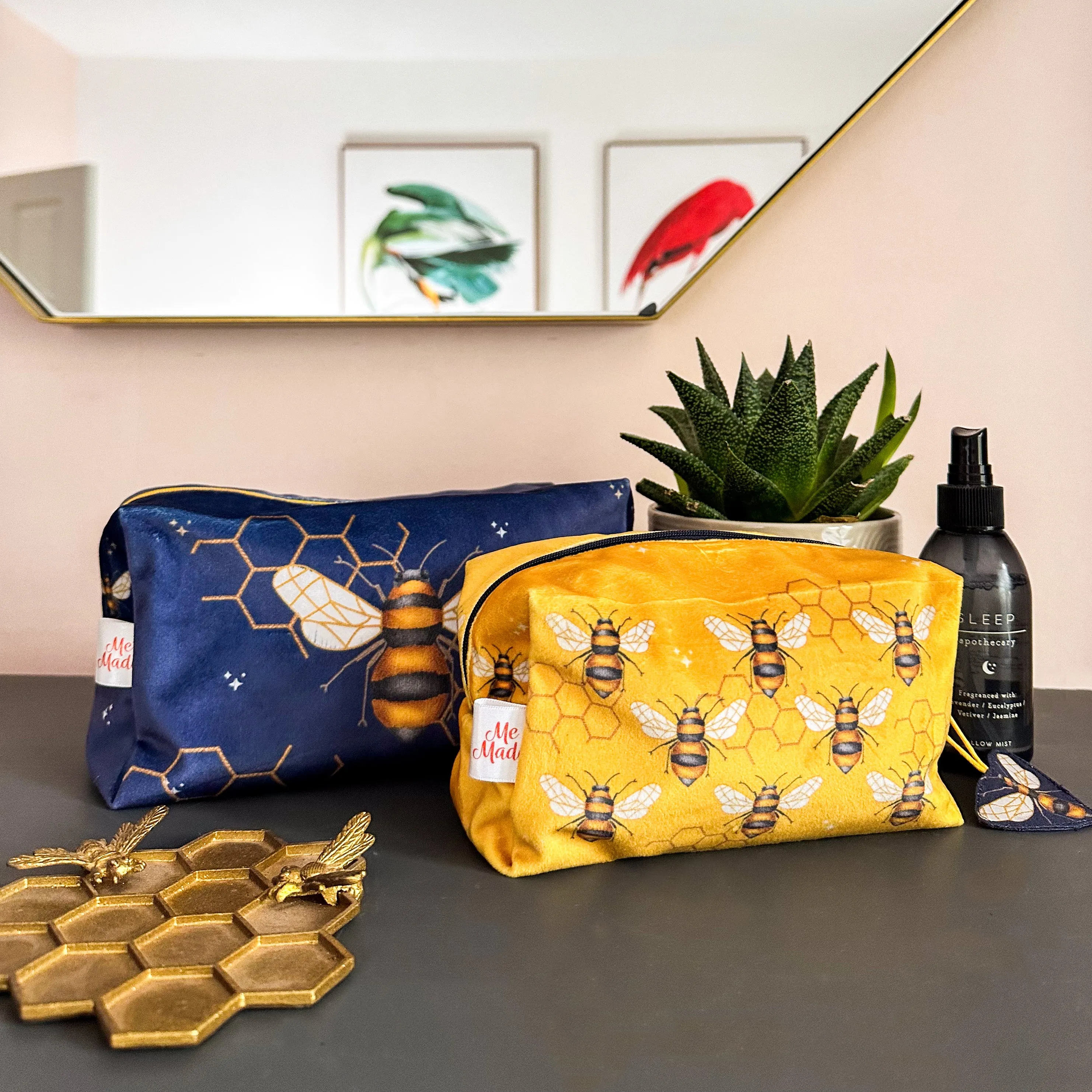 The Velvet Pouch Set - Busy Bees Sewing Kit