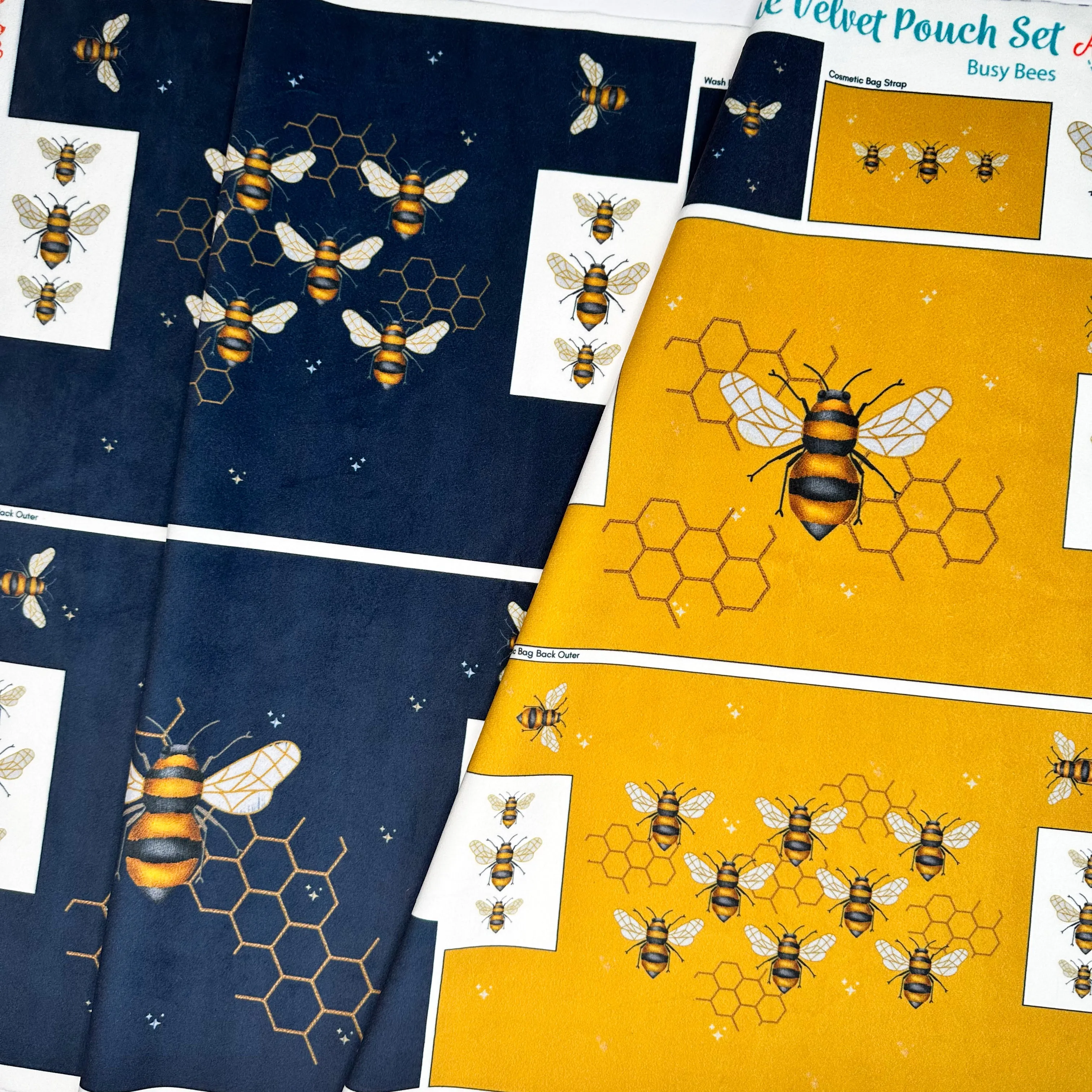 The Velvet Pouch Set - Busy Bees Sewing Kit