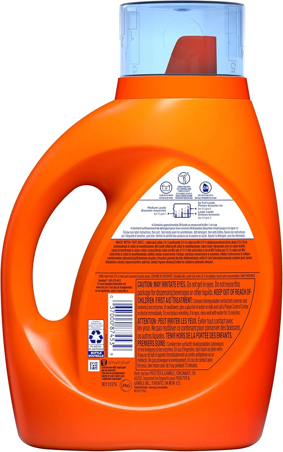 Tide Plus Downy Laundry Detergent Liquid Soap, April Fresh, 46 Fl Oz 29 Loads, 46 Fl Oz