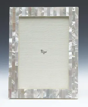 Tizo 2"x 3" White Mother of Pearl Frame, Made in Italy