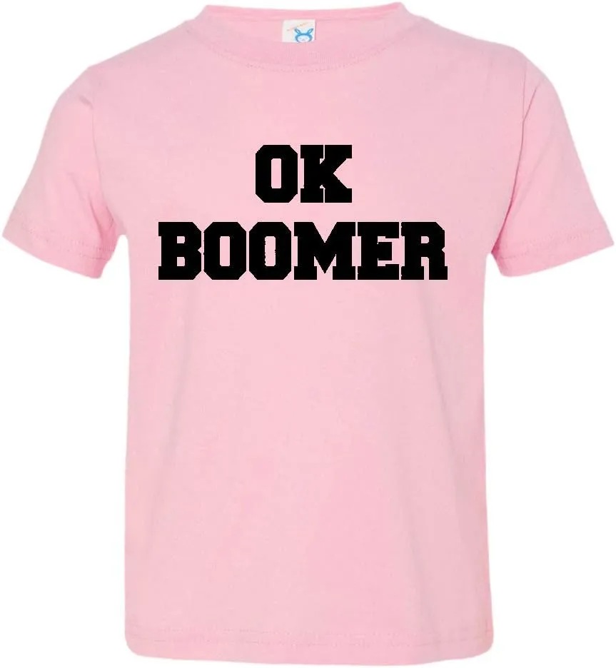 Toddler OK Boomer Distressed Climate #okboomer Global Warming Tee
