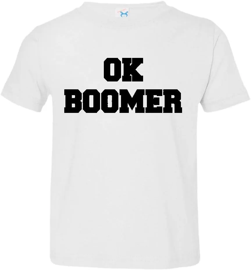 Toddler OK Boomer Distressed Climate #okboomer Global Warming Tee