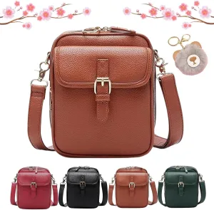 Tojoyride Crossbody Bag, Urvashi Crossbody Bag, Vintage Anti Theft Leather Shoulder Bag with 10 Card Slots