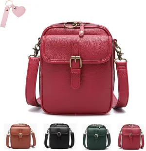 Tojoyride Crossbody Bag, Urvashi Crossbody Bag with 10 Rfid Shielding Compartments, Vintage Anti Theft Purse