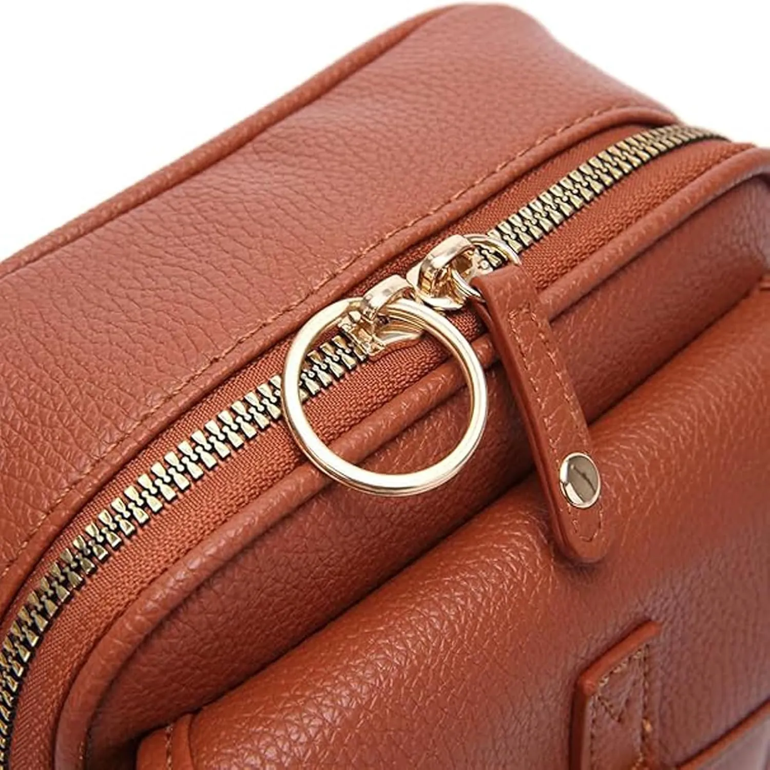 Tojoyride Crossbody Bag, Urvashi Crossbody Leather Bag, Upgraded Vintage Anti Theft Purse for Women