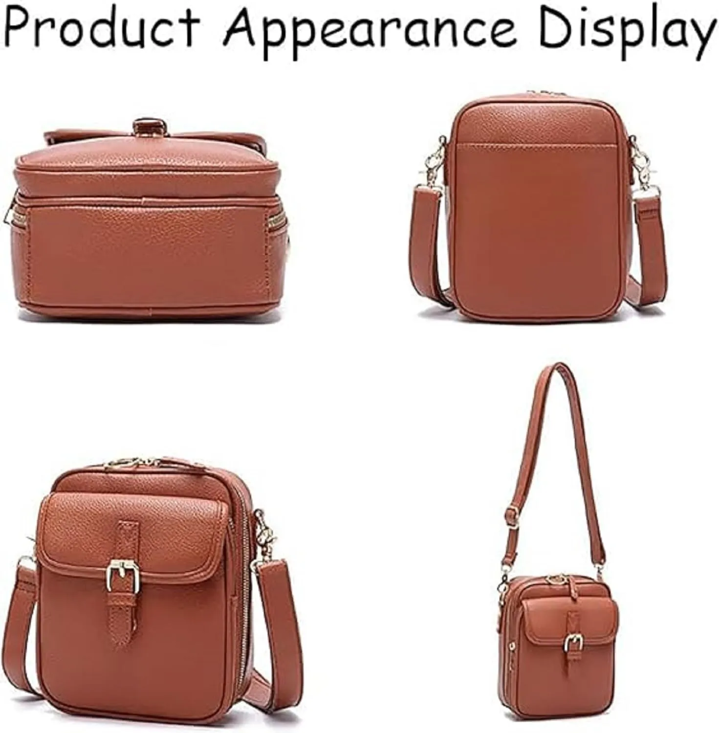 Tojoyride Crossbody Bag, Vintage Anti-Theft Crossbody Purse with Built in Wallet, Lightweight & fashions