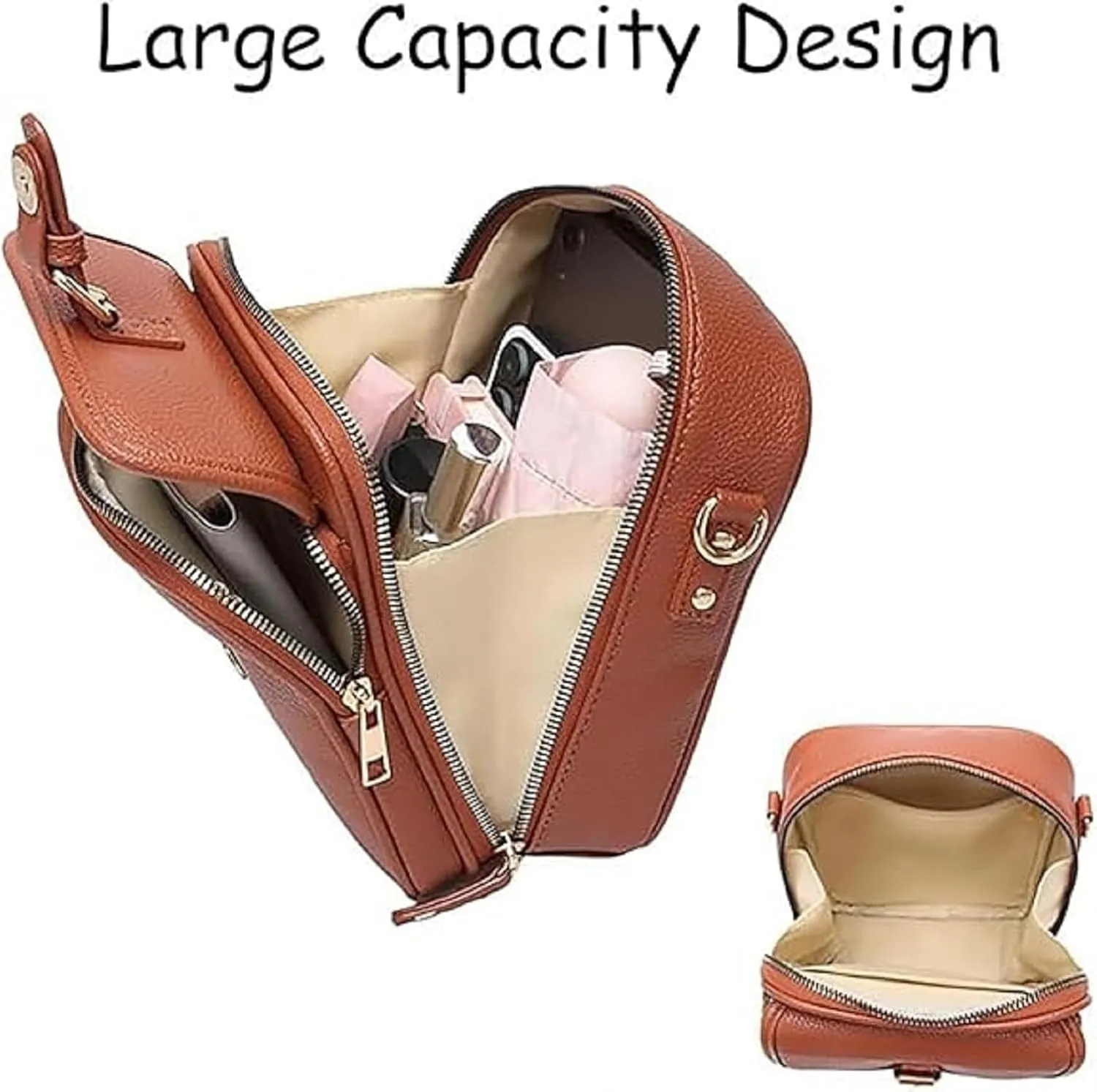 Tojoyride Crossbody Bag, Vintage Anti-Theft Crossbody Purse with Built in Wallet, Lightweight & fashions