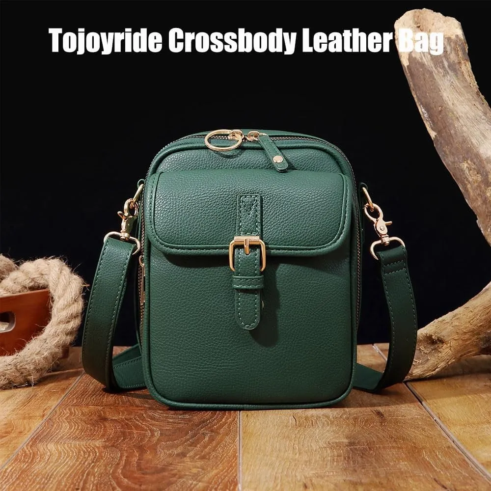 Tojoyride Crossbody Leather Bag, Tojoyride Crossbody Purse, Urvashi Crossbody Bag for Women, Vintage Anti Theft Purse