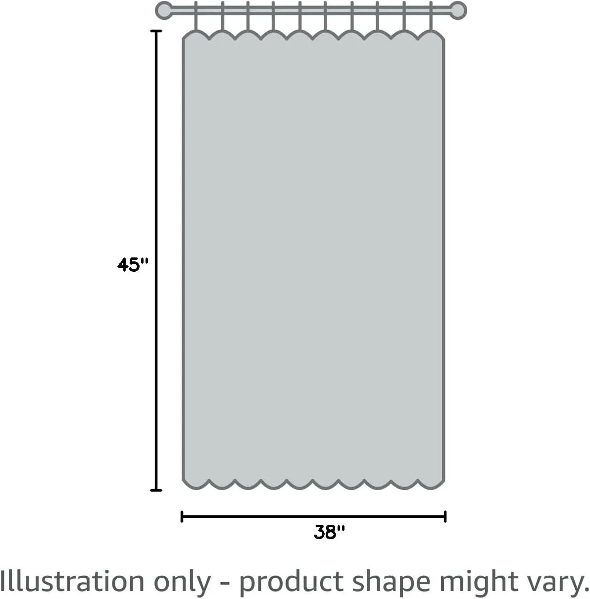 Tollpiz Short Linen Curtains Bedroom Rod Pocket Semi Sheer Curtain Burlap Light Filtering Thick Linen Drapes for Living Room, 38 x 45 inches Long, Brown, Set of 2 Panels