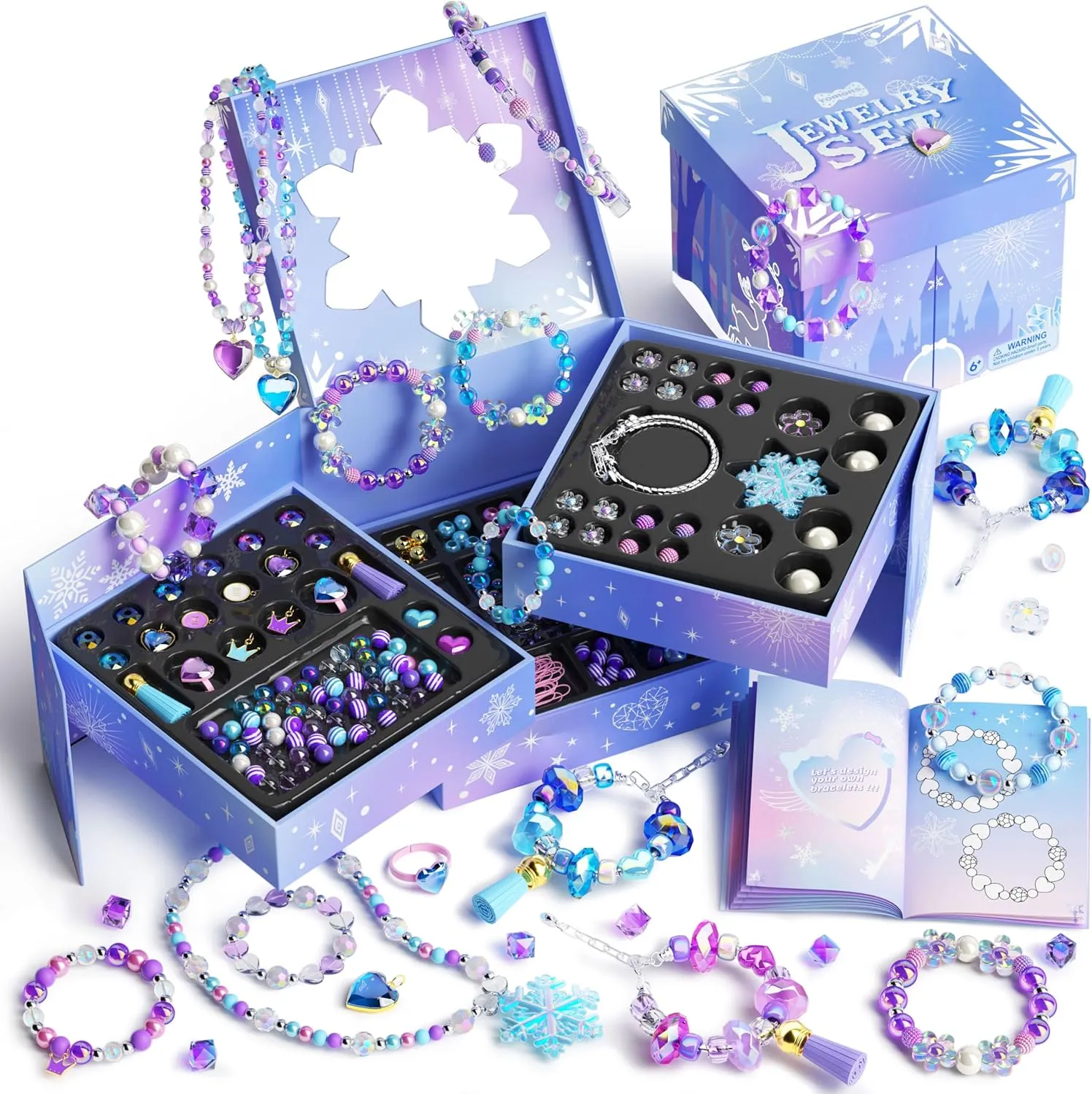 Tomons Gifts for Girls Ages 6-12, 550  Pieces Bracelet Making Kit for Girls, Birthday for 6 7 8 10 11 12 Year Old Girl