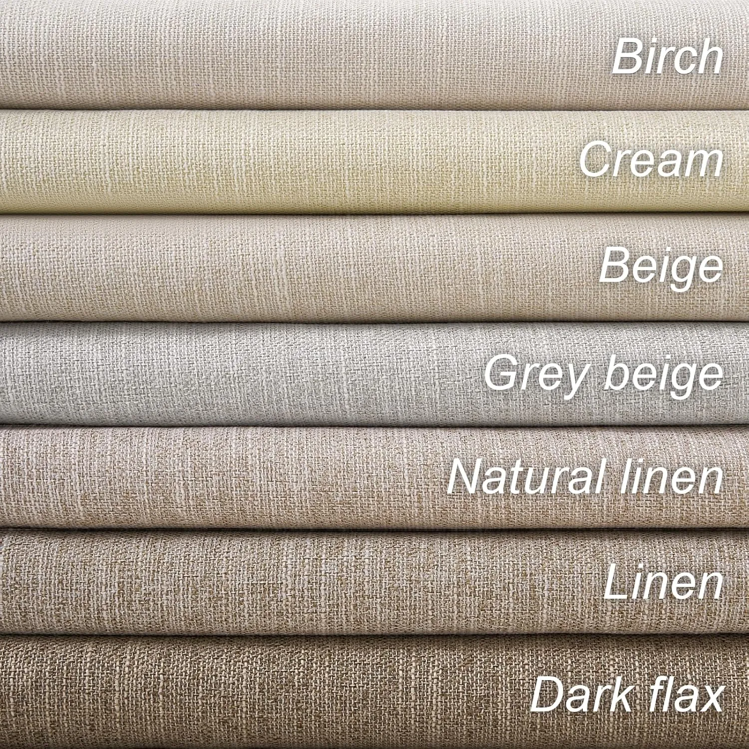 Topfinel 100 Inch Long Black Out Burlap Custom Curtains, Taupe Greige Tweed Pleated Window Coverings, Nursery Winter Boho Farmhouse Heat Sound Block Back Tab Curtains for Sliding Door Bay Window