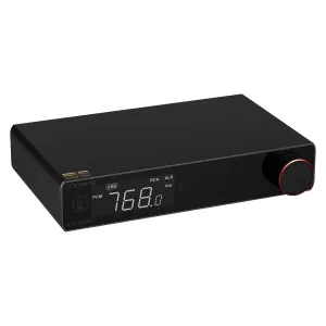 TOPPING E70 Velvet - High-Performance DAC with AK4499EX, Bluetooth 5.1 LDAC, Ultra-Low THD N, Selectable Output Levels, USB Support DSD512 & PCM768kHz, Coaxial/Optical Inputs (Black)