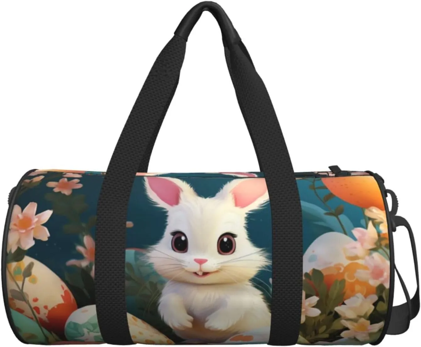 Travel Bag For Women,Cute Easter Bunny Print Personal Item Duffle Bags,Weekend Travel Duffel Tote Bag,Travel Sport Gym Bag For Men,Airplane Travel Essentials For Flying
