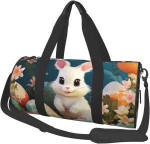 Travel Bag For Women,Cute Easter Bunny Print Personal Item Duffle Bags,Weekend Travel Duffel Tote Bag,Travel Sport Gym Bag For Men,Airplane Travel Essentials For Flying