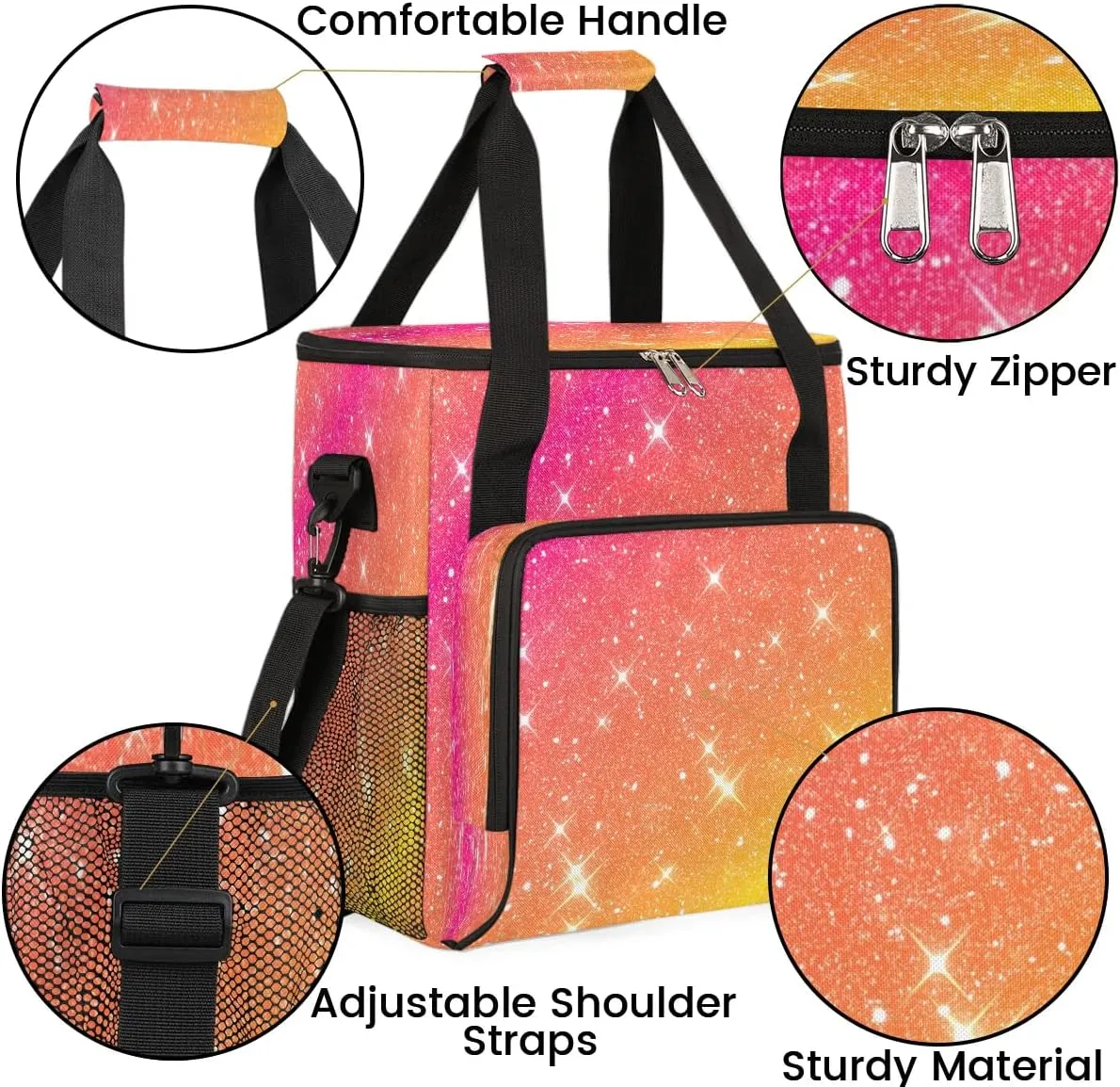 Travel Coffee Maker Carrying Bag Compatible with K-Mini or K-Mini Plus, Stars Galaxy Single Cup Coffee Maker Travel Bag Portable Storage Bag with Shoulder Strap