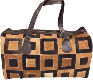 Travel Duffel Bag cowhide Stylish Weekender, Gym, Sport & Overnight Tote for Men and Women, Durable Leather Weekender Bag for Every Adventure