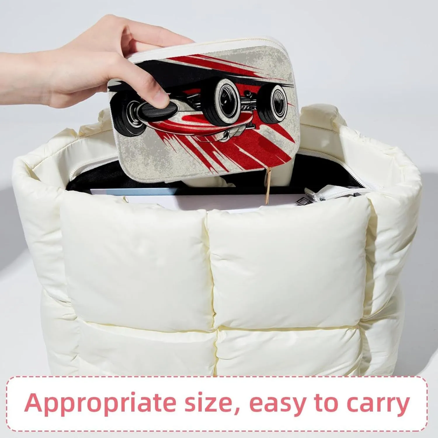 Travel Jewelry Case for Women Girls, Jewelry Organizer Portable Jewelry Storage Display Holder for Necklace Stud Earrings Ring - Cool Racer Race Car